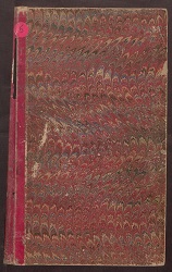 Red cover with wavy design of R.L. Nixon Account Book 