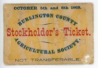 Stockholder's Ticket (front)